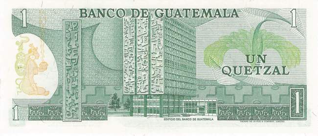 1 Quetzal p59c Guatemala 1981
